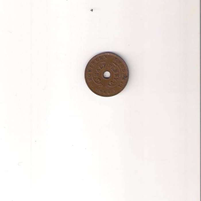 Southern Rhodesia Half Penny 1944