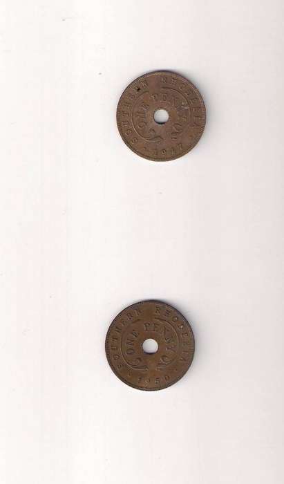 Southern Rhodesia 1 Penny 1947 1950