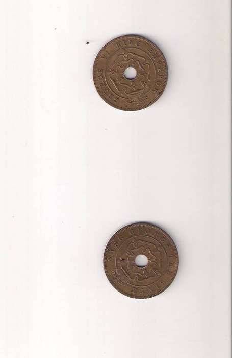 Southern Rhodesia 1 Penny 1947 1950