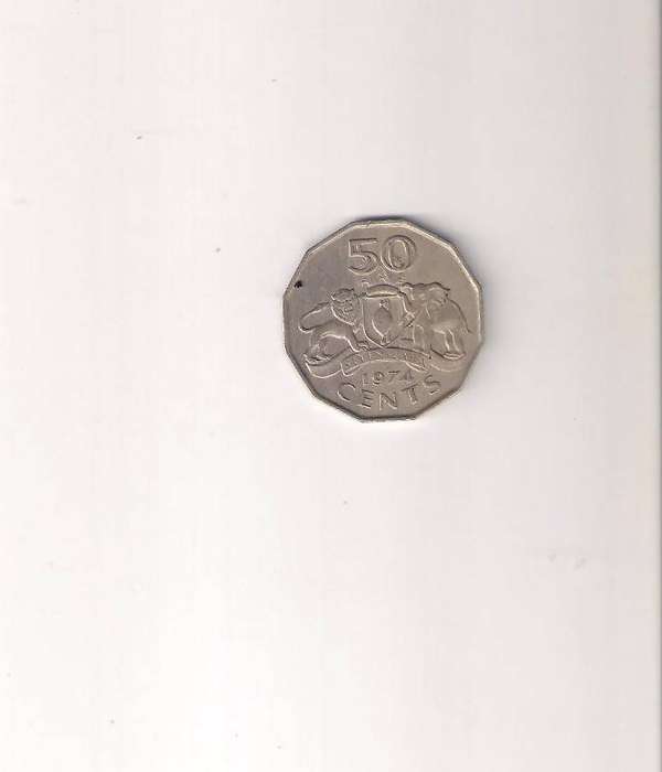 Swazi 50 Cents 1974