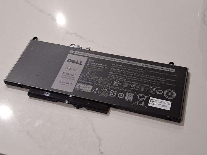 Dell 51Wh 3-Cell Li-Polymer Battery G6M10 7.4V - for Dell Latitude E5250 E5450 E5550 Series