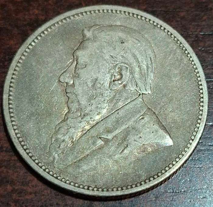 1892 2 Shillings coin from the South African Republic