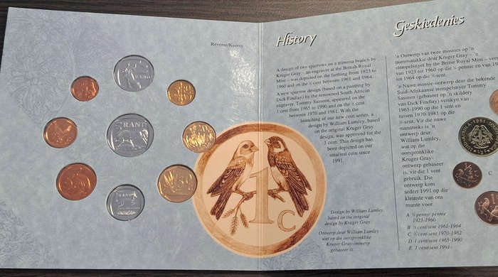 1994 South Africa Brilliant Uncirculated Coin Set