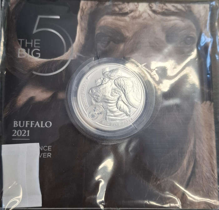 Big Five Series 1 Complete 5 X 1oz Silver coins Elephant, Lion, Leopard, Rhino and Buffalo