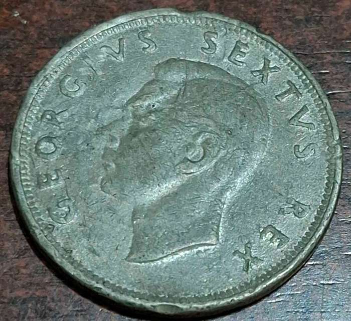 1951 South African 2 1/2 Shilling coin