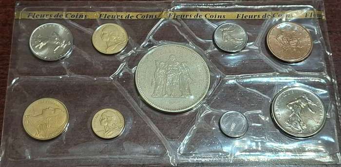 1975 French uncirculated coin set