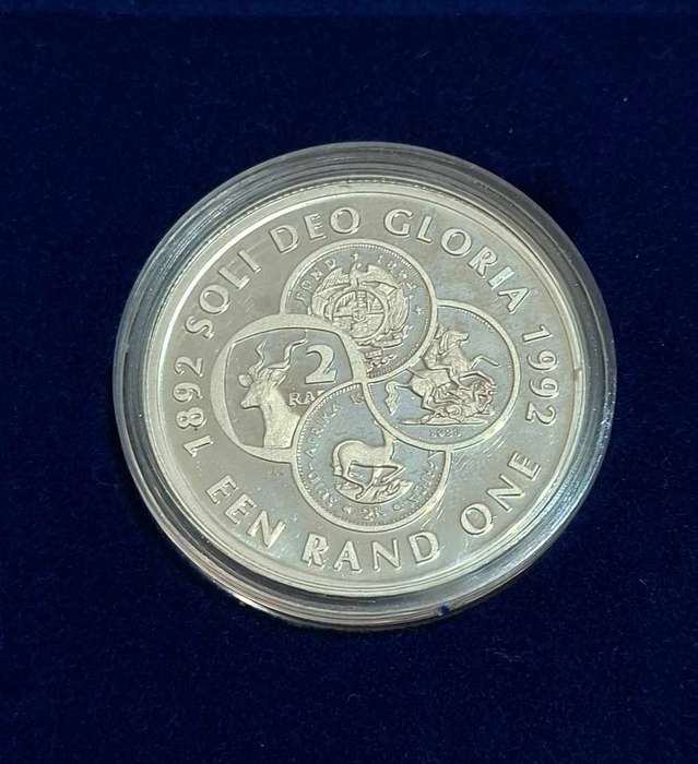 1992 Silver Proof Protea One Rand