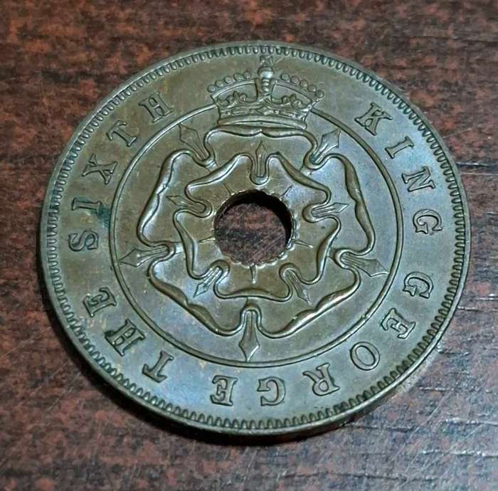 1951 Southern Rhodesia 1 Penny coin