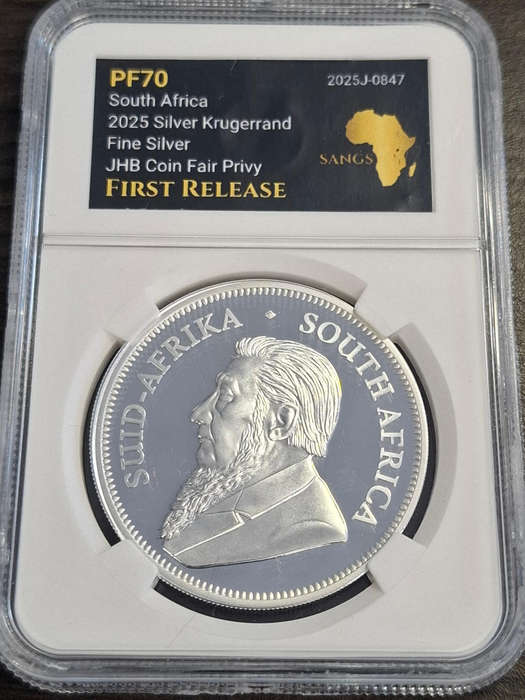 2025 Silver Krugerrand Fine Silver JHB privy first release