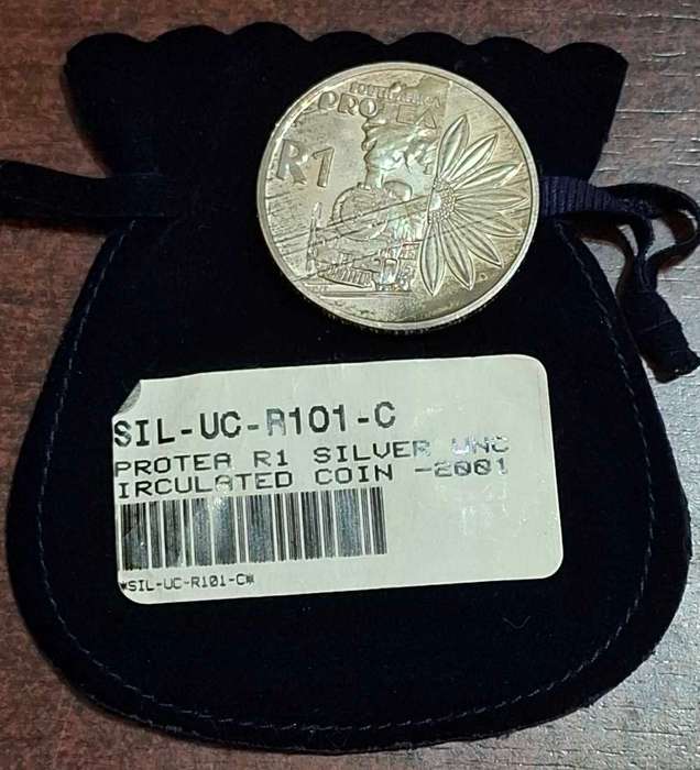 2001 PROTEA R1 SILUER UNIRCULATED COIN