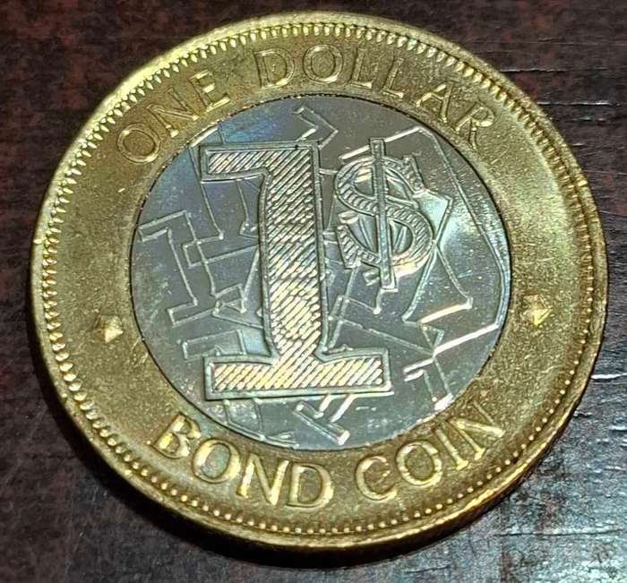 2017 Zimbabwean 1 Dollar bond coin
