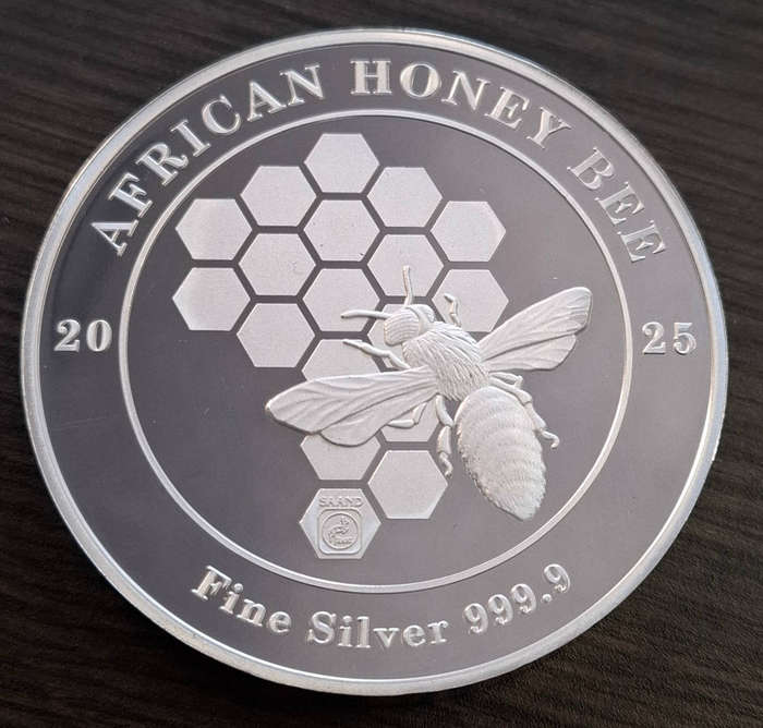 2025 500g Pure Silver African Honeybee coins