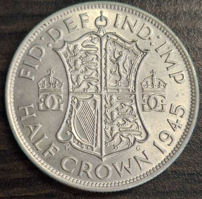 1945 Great Britain Half Crown
