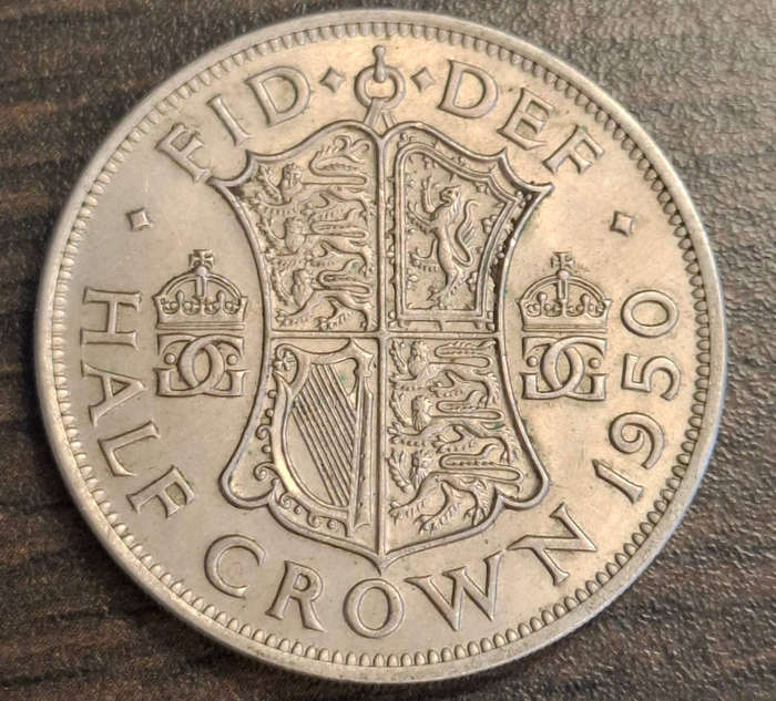 1950 Great Britain Half Crown