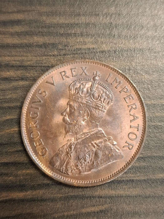 1935 South African 1 Penny coin