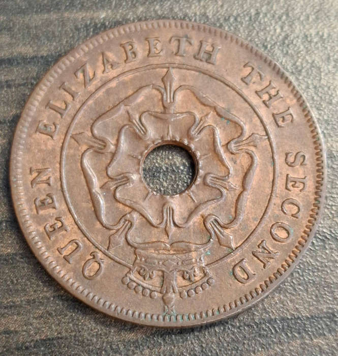 1954 Rhodesia one penny