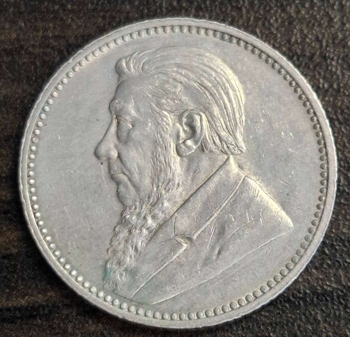 1896 ZAR (Zuid-Afrikaansche Republiek) Sixpence coin
