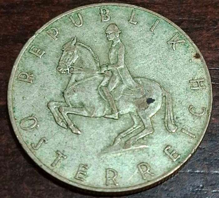 1963 Austrian 5 Schilling