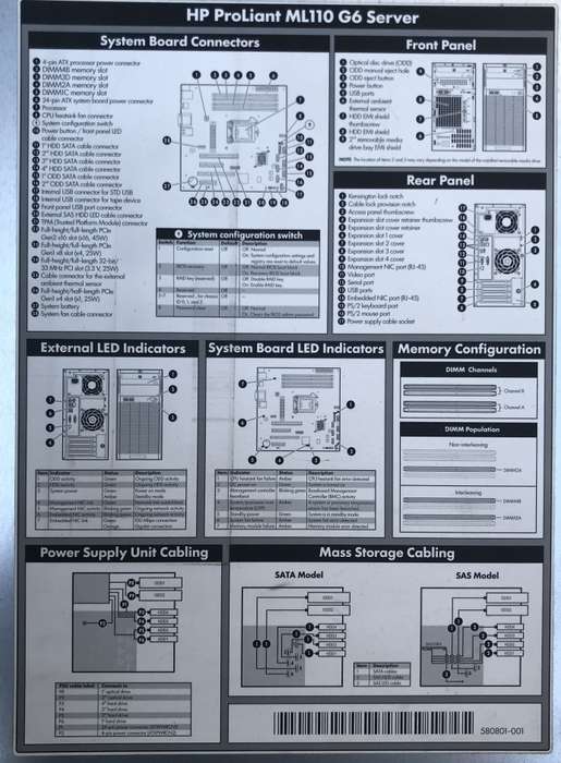 HP Proliant ML110 G6 Server