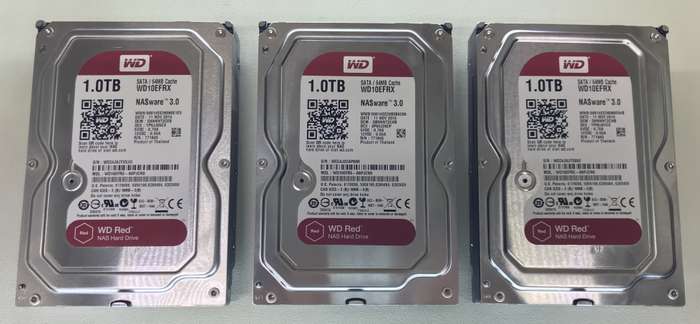Western Digital WD Red 1 TB NAS SATA Hard Drives