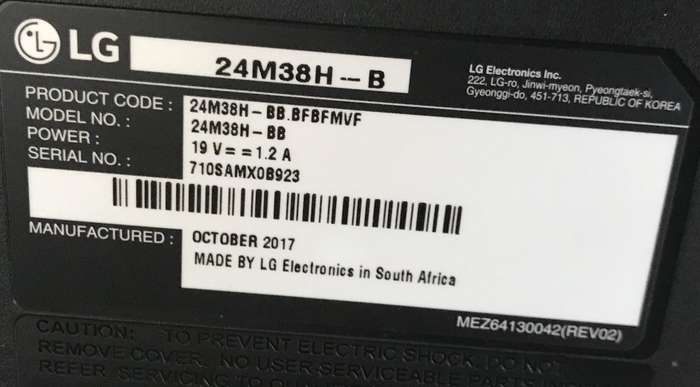 LG 24" Full HD LED Monitor (23.6" Diagonal) 24M38H-B