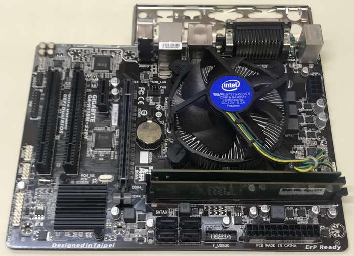 Gigabyte GA-H110M-S2PH Motherboard, i7 CPU And Memory Combo