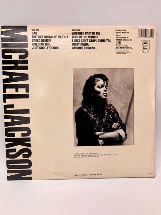 Michael Jackson BAD Vinyl LP