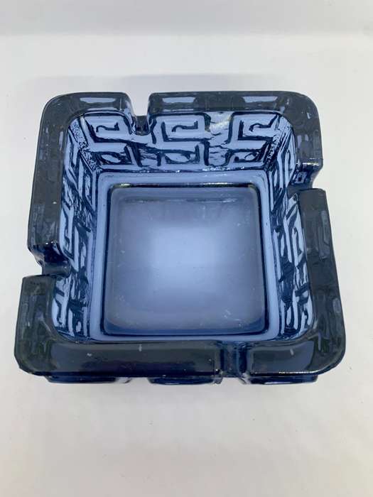Mid Century Riihimaen Lasi Glass Ashtray by Tamara Aladin