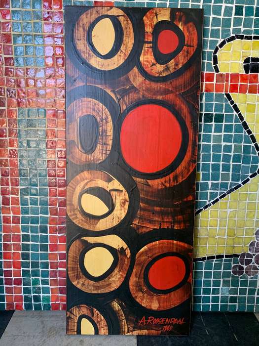 Mid Century Painting by A.Roosendaal 1969