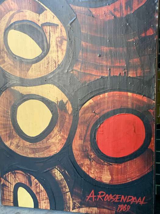 Mid Century Painting by A.Roosendaal 1969
