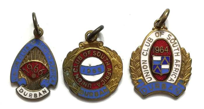 UNION CLUB DURBAN MIXED LOT 8 BADGES