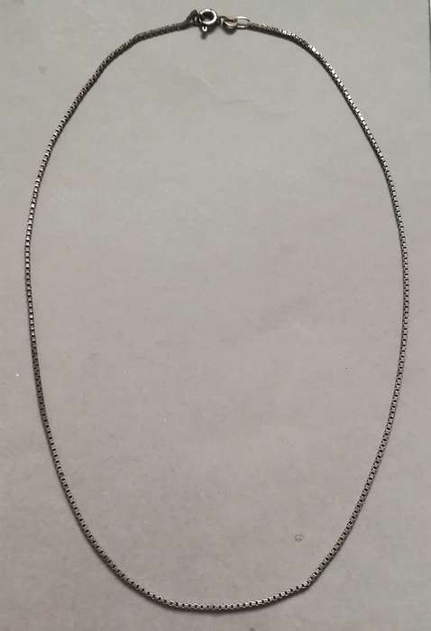 STERLING SILVER FINE CHAIN 390MM 3.5 GRAMS
