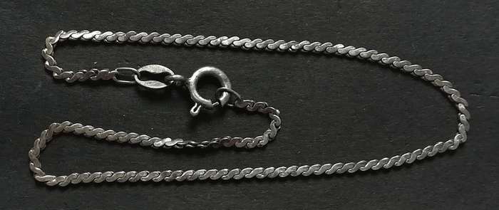 STERLING SILVER ITALY CHAIN 190MM 1.3 GRAMS