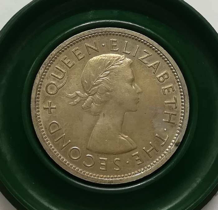 RHODESIA 1953 SILVER CROWN