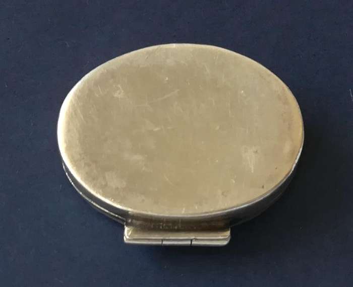 STERLING SILVER PILL BOX 10X20X28MM 7.7 GRAMS