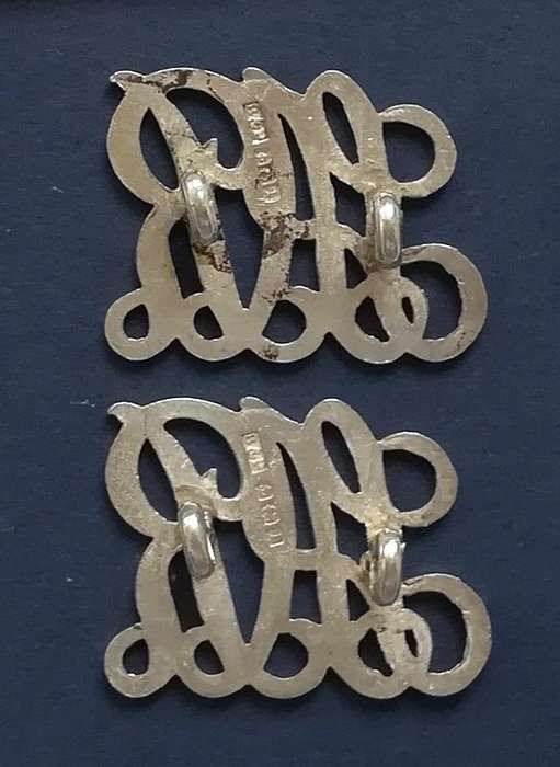 RAILWAYS STERLING SILVER *INSIGNIA* PAIR