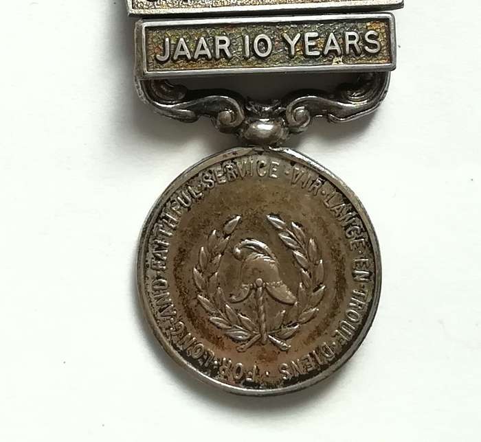 SOUTH AFRICAN FIRE SERVICES INSTITUTE LONG SERVICE MEDAL CITY OF CAPE TOWN *SILVER MINIATURE*