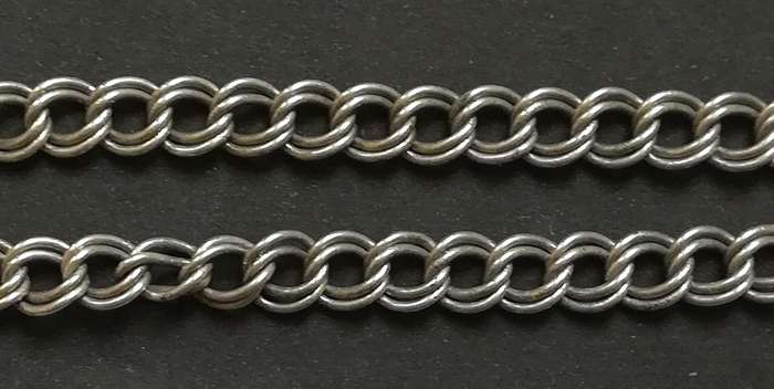 STERLING SILVER BRACELET 4 X 195MM 5.9 GRAMS