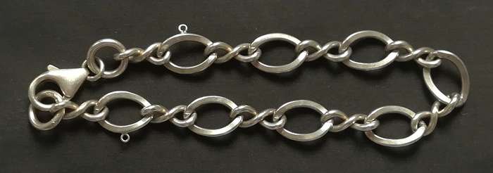STERLING SILVER CHAIN BRACELET 200MM 13.7 GRAMS