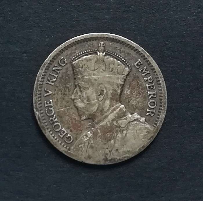 SOUTHERN RHODESIA 1934 SILVER 3 PENCE