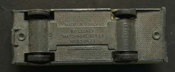 LESNEY MATCHBOX SERIES 550RT3 MERCURY