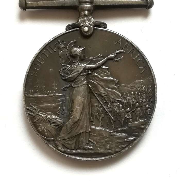 QUEENS SOUTH AFRICA MEDAL FULL SIZE 5 CLASPS 5823 SPR W FELL WND PTP RE