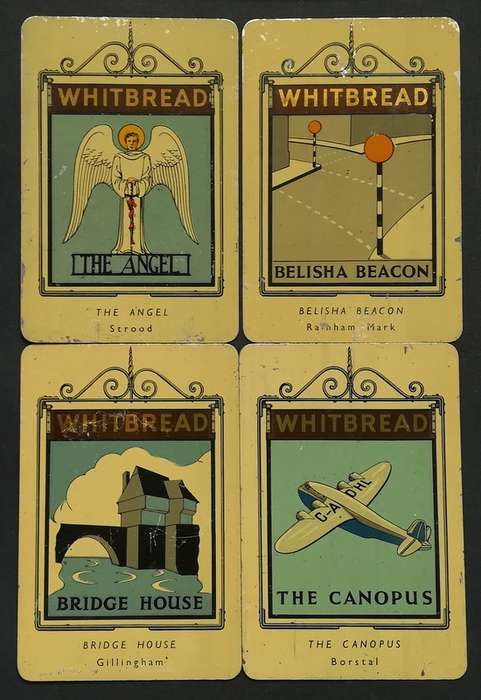 WHITBREAD INN 2ND SERIES (1952) COMPLETE SET OF 50 METAL CARDS **NO 23**