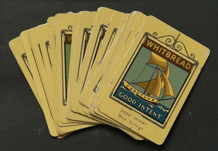 WHITBREAD INN 2ND SERIES (1952) COMPLETE SET OF 50 METAL CARDS **NO 23**