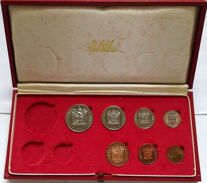 REPUBLIC 1974 S A M PROOF SET *NO 1 RAND* **NO GOLD**