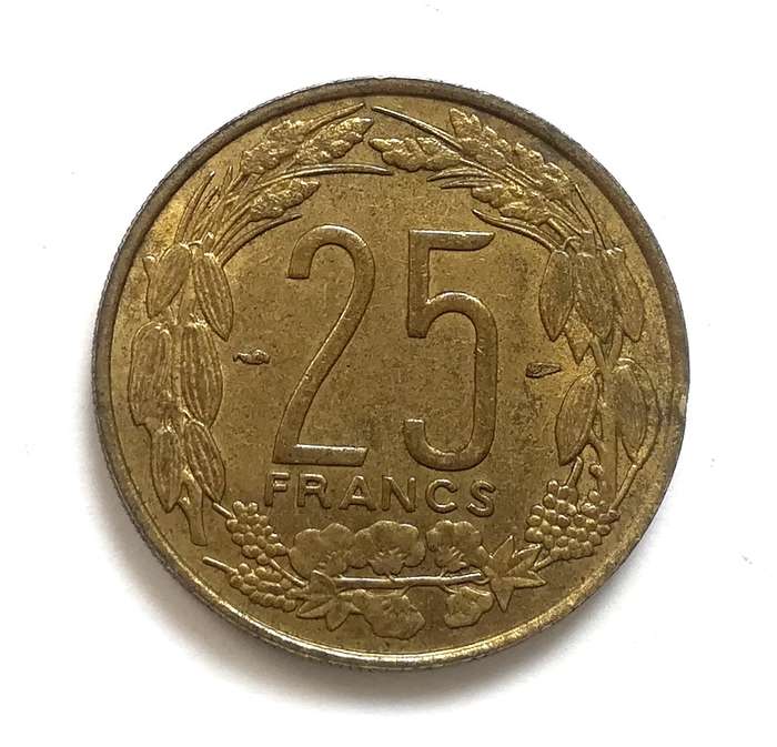 CAMEROON 1958 25 FRANC COIN