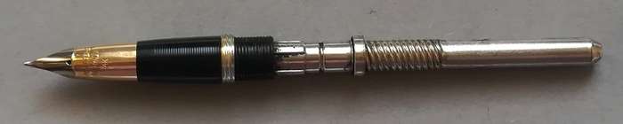 VINTAGE SHEAFFER SNORKEL WHITE DOT FOUNTAIN PEN *14K GOLD NIB* **INSCRIBED AUSTRALIA**
