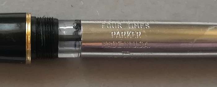 PARKER 65 FOUNTAIN PEN *GOLD PLATED CAP* **14K SOLID GOLD NIB** INSCRIBED