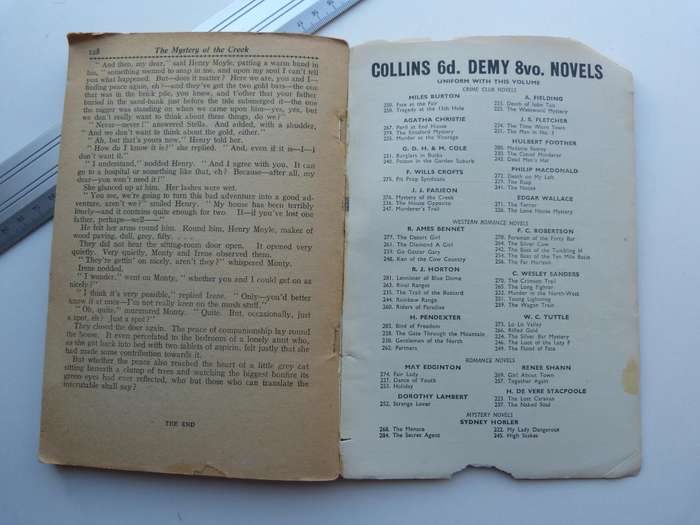 THE CRIME CLUB LTD. EST.1930. NOVEL  "THE MYSTERY OF THE CREEK" ,FARJEON