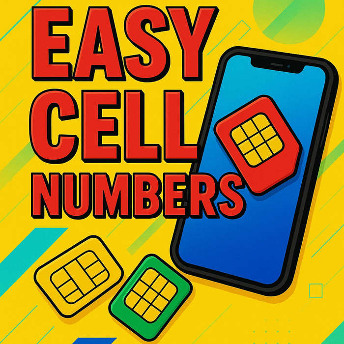 UNIQUE EASY CELL NUMBER- 069 987 6543 - NO SHIPPING COST!
